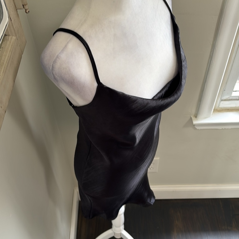 ASOS DESIGN cami mini slip dress in high shine satin with lace up back NWT - Picture 3 of 10